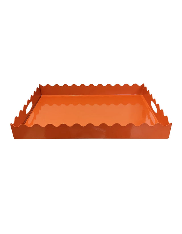 Bandeja Laranja de Aço LockStock para Cantinho do Café