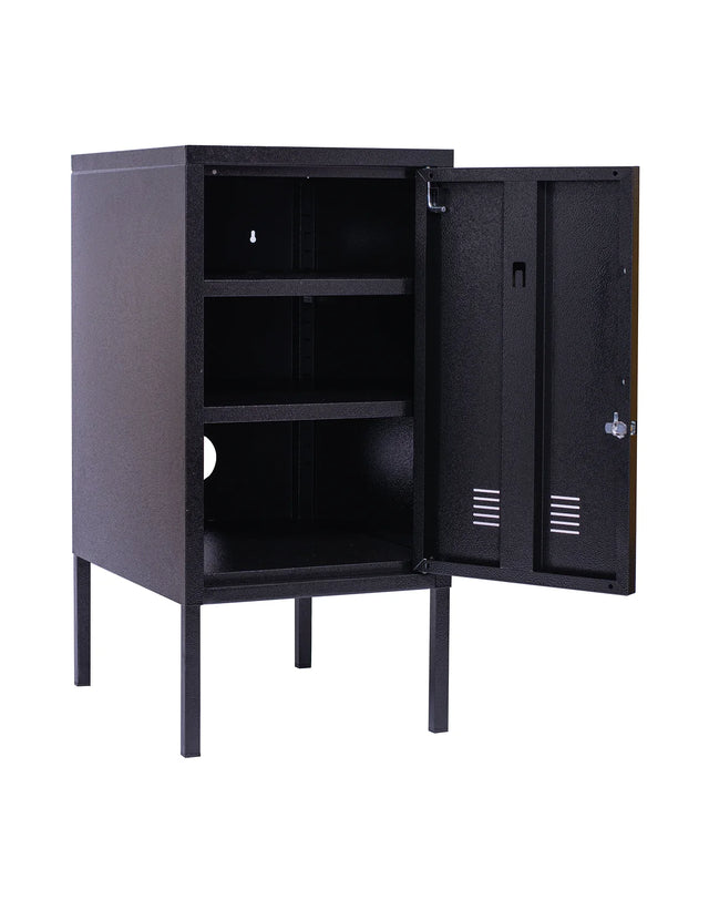 Armário Preto de Aço LockStock para Decoração Urbana