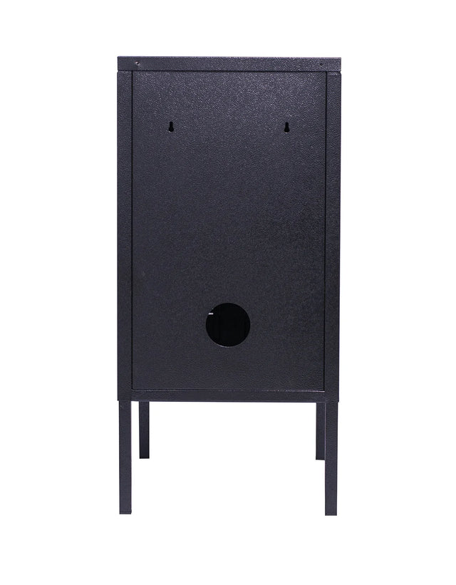 Armário Preto de Aço LockStock para Decoração Urbana