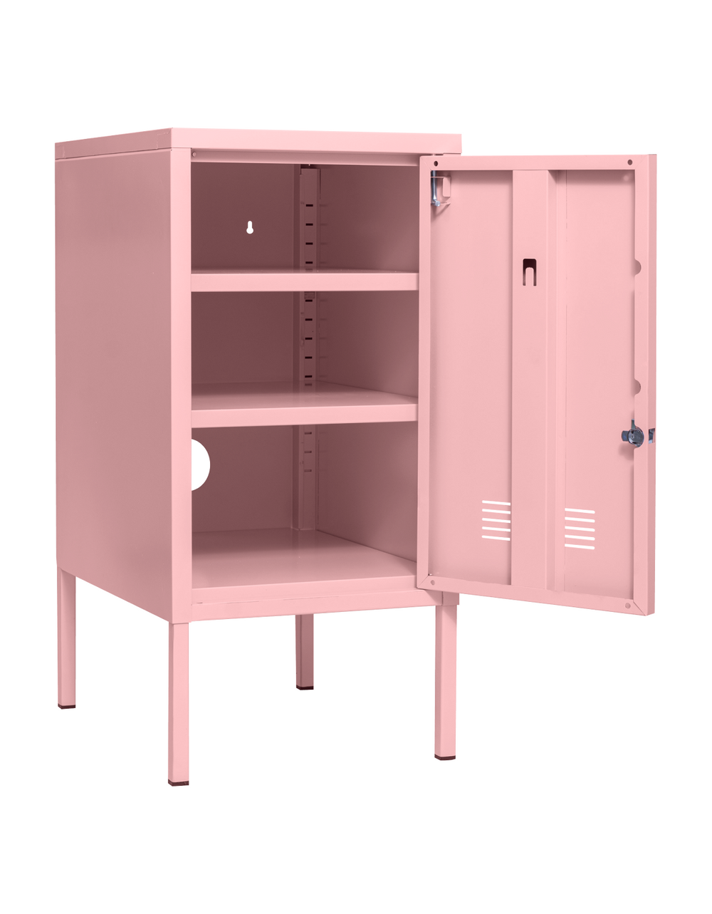 Armário Rosa LockStock 72 cm - porta aberta