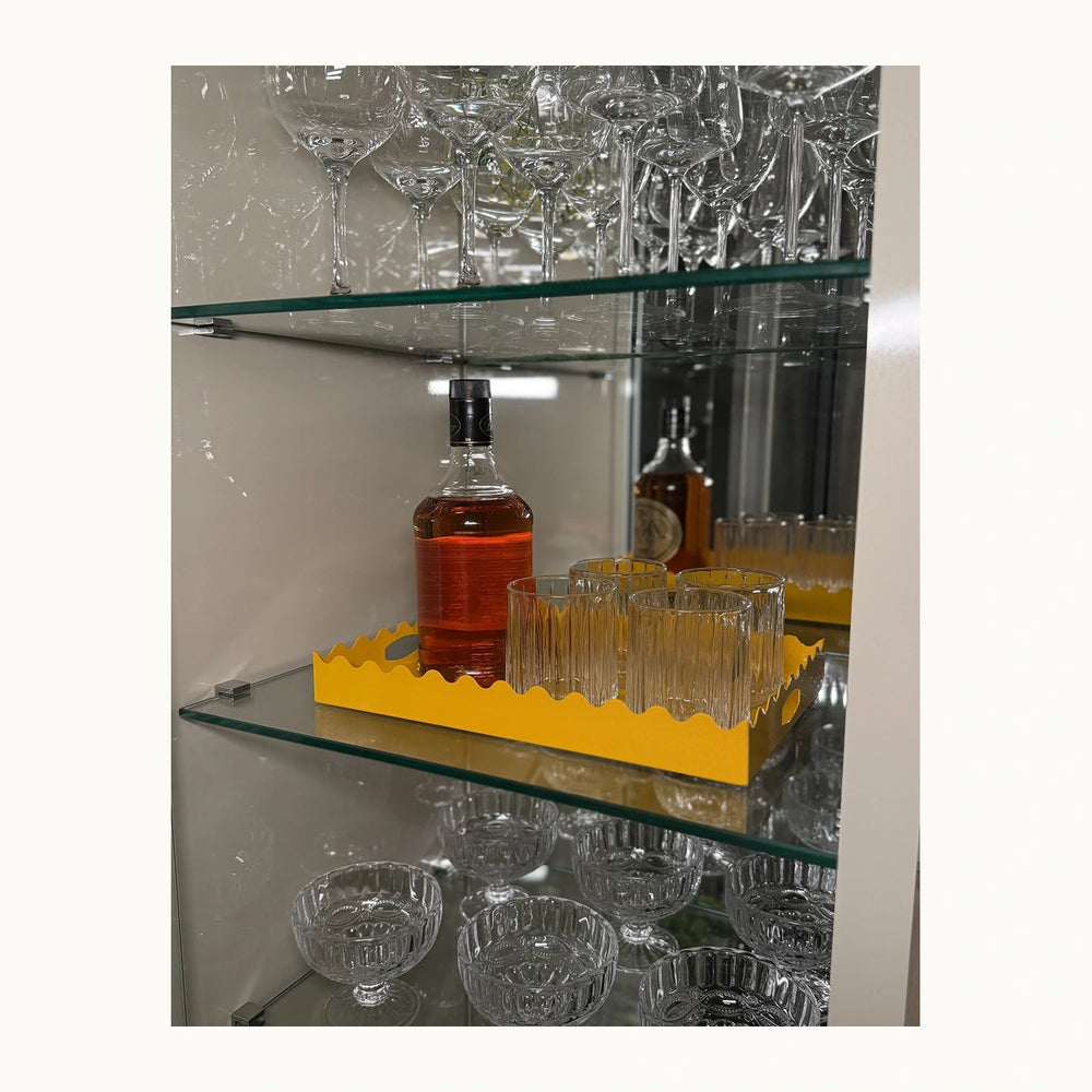 Bandeja decorativa de aço LockStock cores variadas em fundo branco - imagem 2