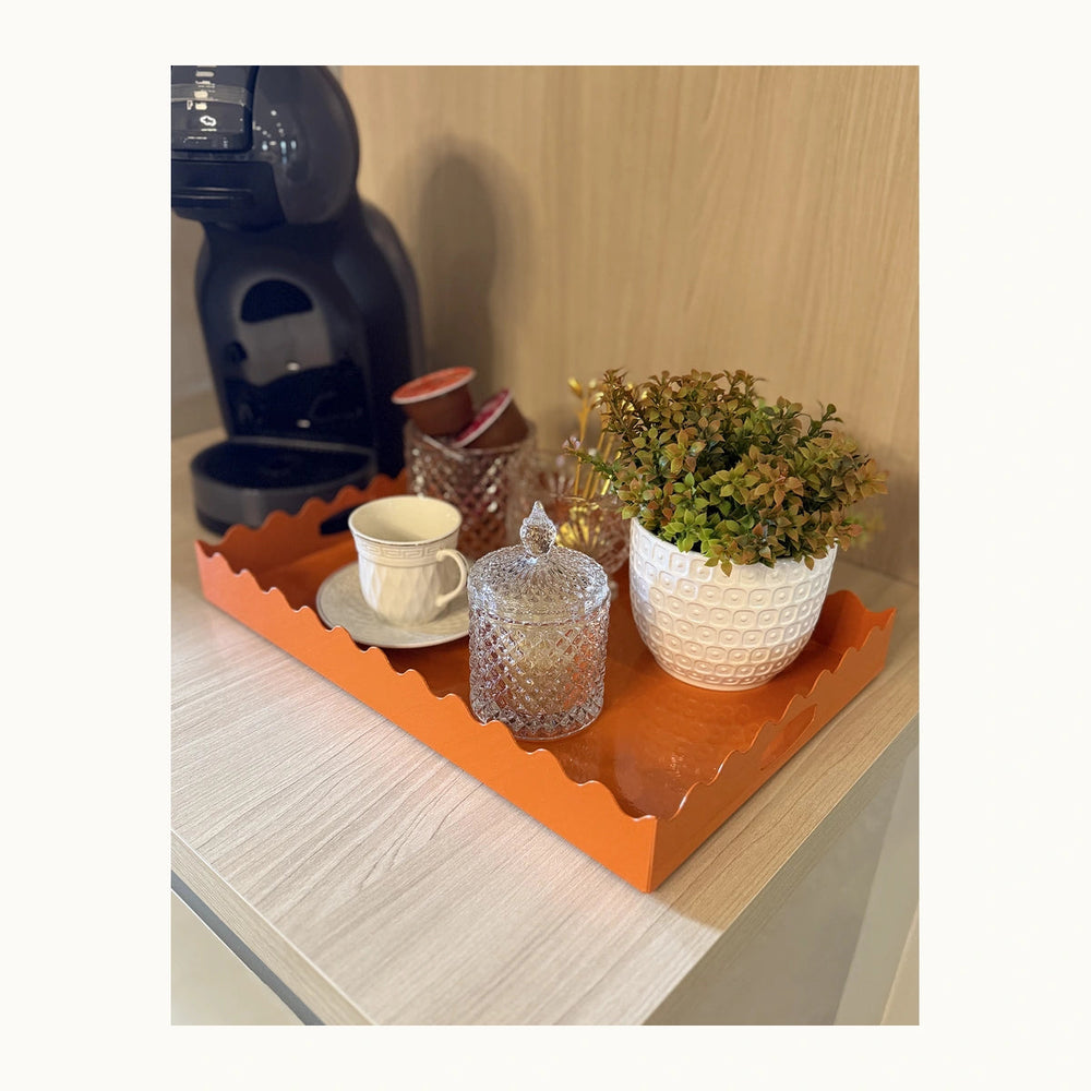 Bandeja decorativa de aço LockStock cores variadas em fundo branco - imagem 6