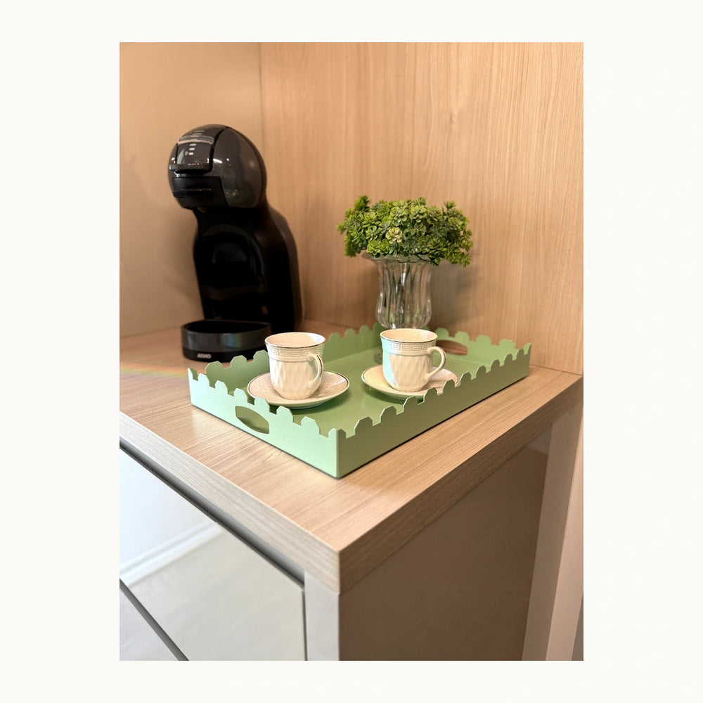 Bandeja decorativa de aço LockStock cores variadas em fundo branco - imagem 8