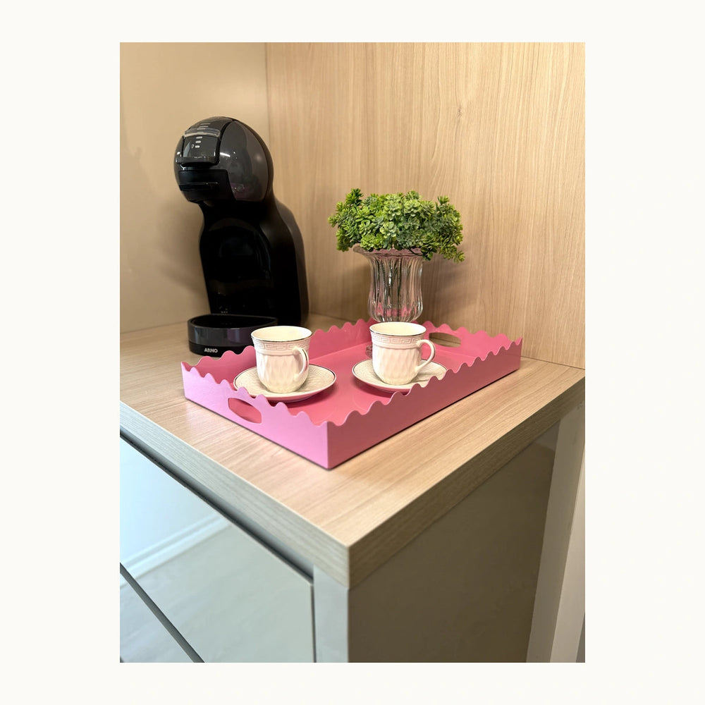 Bandeja decorativa de aço LockStock cores variadas em fundo branco - imagem 10