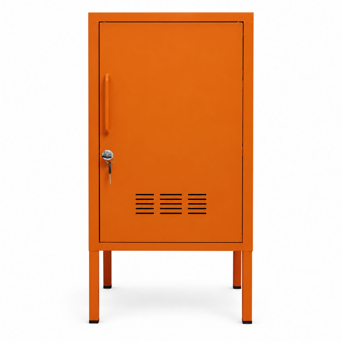 Armário de aço LockStock Terracota 72 cm — vista frontal em fundo branco