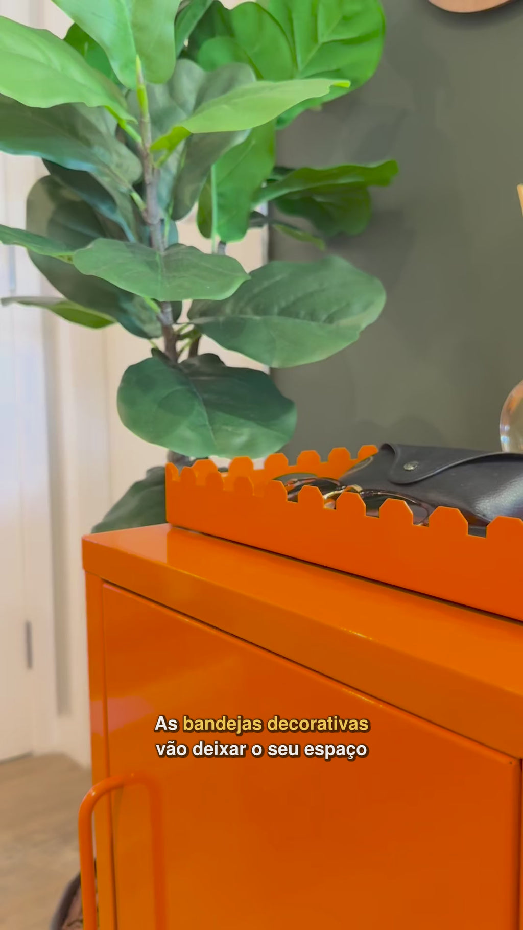 Bandeja de Aço LockStock — Laranja